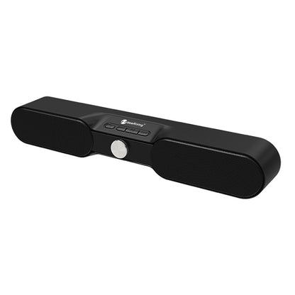 New Rixing NR4017 Portable 10W Stereo Surround Soundbar Bluetooth Speaker with Microphone(Black) - Desktop Speaker by NewRixing | Online Shopping UK | buy2fix