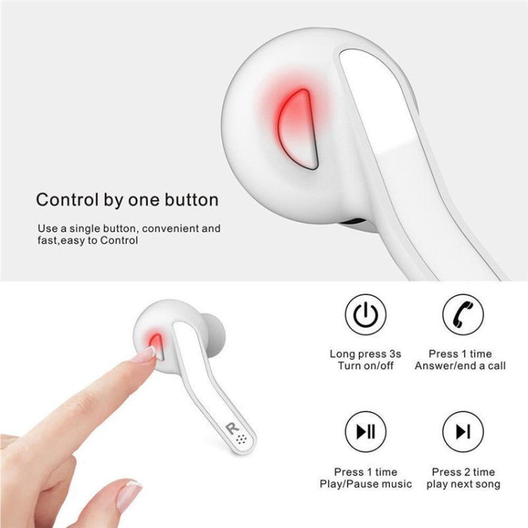 T88 Mini Touch Control Hifi Wireless Bluetooth Earphones TWS Wireless Earbuds with Charger Box(White) - TWS Earphone by buy2fix | Online Shopping UK | buy2fix