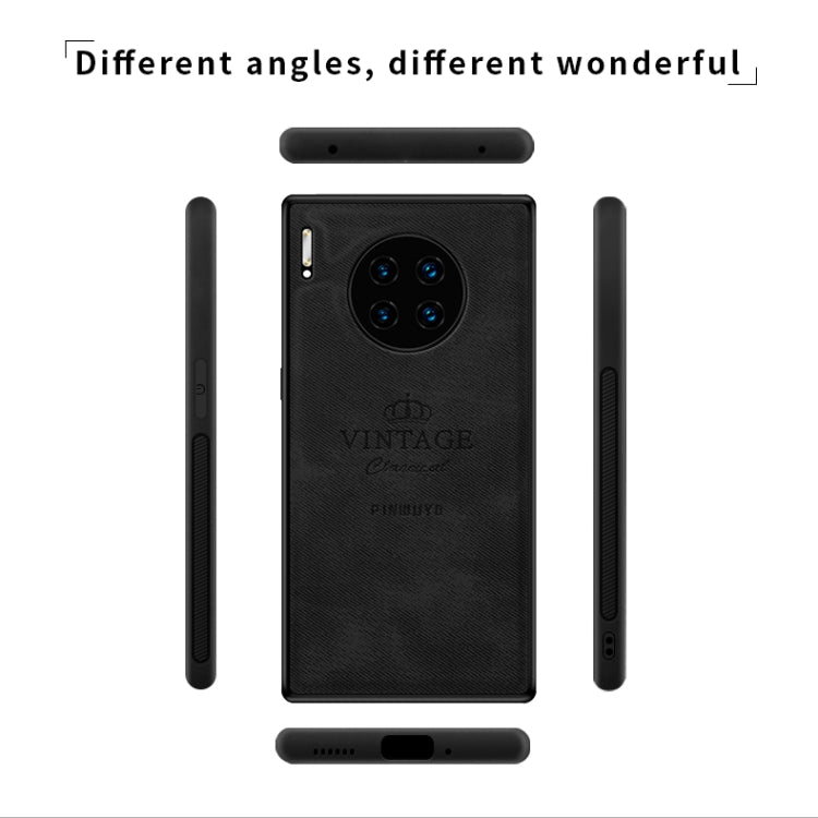 For Huawei Mate 30 Pro 5G (Leather) PINWUYO Zun Series PC + TPU + Skin Waterproof Anti-fall All-inclusive Protective Case(Black) - Huawei Cases by PINWUYO | Online Shopping UK | buy2fix