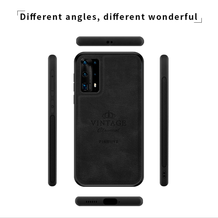 For Huawei P40 pro / P40pro+ PINWUYO Zun Series PC + TPU + Skin Waterproof And Anti-fall All-inclusive Protective Shell(Black) - Huawei Cases by PINWUYO | Online Shopping UK | buy2fix