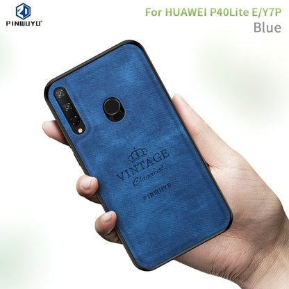 For Huawei Y7P/P40Lite E/Honor9C PINWUYO Zun Series PC + TPU + Skin Waterproof And Anti-fall All-inclusive Protective Shell(Blue) - Huawei Cases by PINWUYO | Online Shopping UK | buy2fix