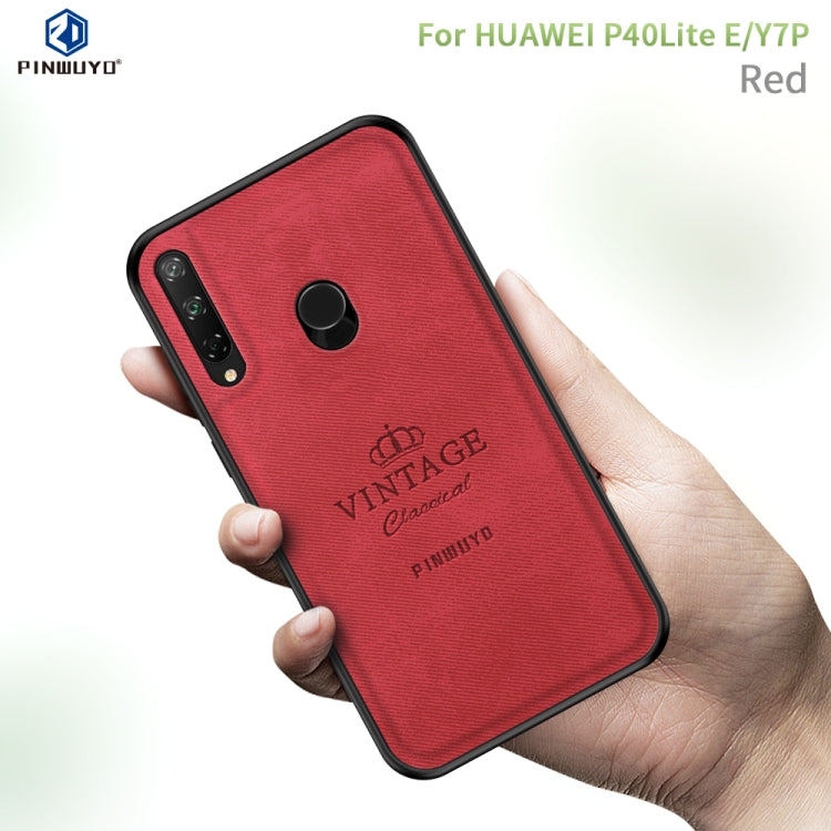 For Huawei Y7P/P40Lite E/Honor9C PINWUYO Zun Series PC + TPU + Skin Waterproof And Anti-fall All-inclusive Protective Shell(Red) - Huawei Cases by PINWUYO | Online Shopping UK | buy2fix