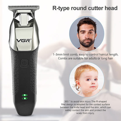 VGR V-171 5W USB Portable Push White Electric Clippers - Hair Trimmer by VGR | Online Shopping UK | buy2fix