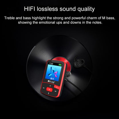 Original RUIZU X50 Sport Bluetooth MP3 Player 8gb Clip Mini with Screen Support FM,Recording,E-Book,Clock,Pedometer - Consumer Electronics by buy2fix | Online Shopping UK | buy2fix