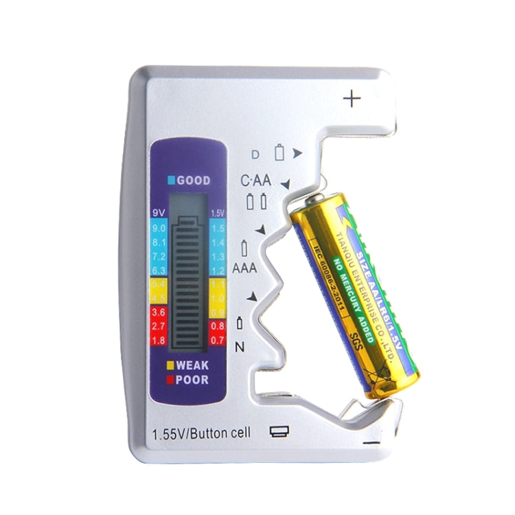 Battery Tester Battery Fuel Detector for C / D / N / 9V / AA / AAA / 1.5V Digital Voltage Measurer - Consumer Electronics by buy2fix | Online Shopping UK | buy2fix