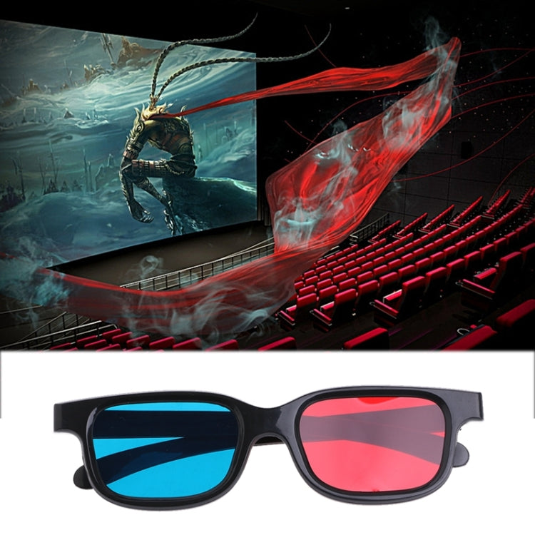 10pcs 3D Glasses Universal Black Frame Red Blue Cyan Anaglyph 3D Glasses 0.2mm For Movie Game DVD - VR Headset by buy2fix | Online Shopping UK | buy2fix