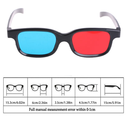 10pcs 3D Glasses Universal Black Frame Red Blue Cyan Anaglyph 3D Glasses 0.2mm For Movie Game DVD - VR Headset by buy2fix | Online Shopping UK | buy2fix