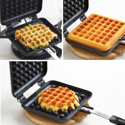 2 PCS Electric Non-Stick Waffles Mold Maker Kitchen Cake Oven - Home & Garden by buy2fix | Online Shopping UK | buy2fix