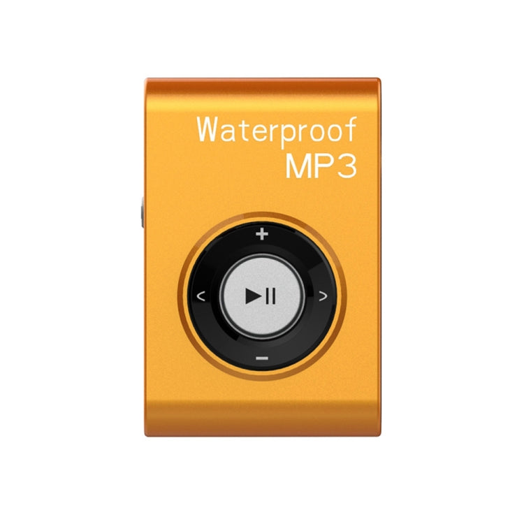 C26 IPX8 Waterproof Swimming Diving Sports MP3 Music Player with Clip & Earphone, Support FM, Memory:8GB(Orange) - Consumer Electronics by buy2fix | Online Shopping UK | buy2fix