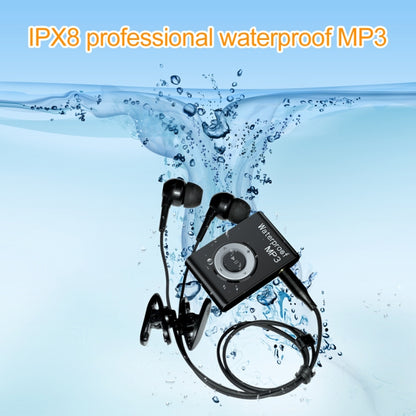 C26 IPX8 Waterproof Swimming Diving Sports MP3 Music Player with Clip & Earphone, Support FM, Memory:8GB(Orange) - Consumer Electronics by buy2fix | Online Shopping UK | buy2fix