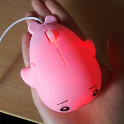 Cute Cartoon Wired Mouse Girl Office Home Laptop  Mouse(Pink) -  by buy2fix | Online Shopping UK | buy2fix