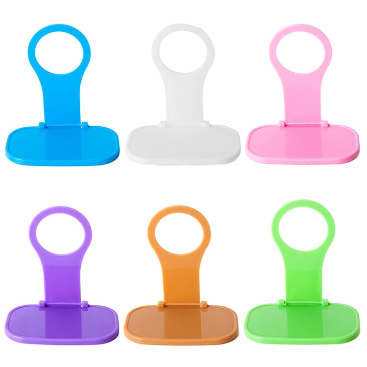 5 PCS Creative Collapsible Plastic Mobile Phone Charging Stand Portable Mobile Phone Charging Companion, Random Color Delivery - Desktop Holder by buy2fix | Online Shopping UK | buy2fix