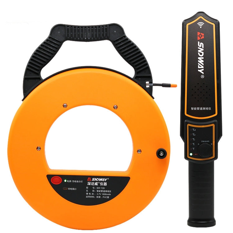 SNDWAY Pipe Scanner Thickness PVC Pipe Blockage Width Measuring Instrument, Specification:SW720 Standard (20 meters) - Consumer Electronics by SNDWAY | Online Shopping UK | buy2fix