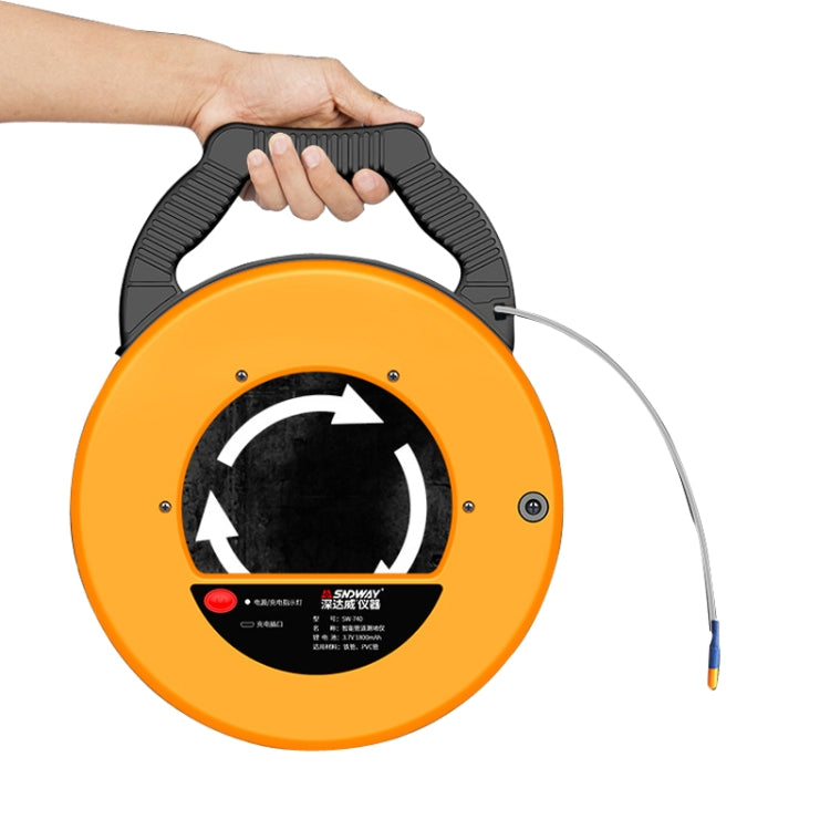 SNDWAY Pipe Scanner Thickness PVC Pipe Blockage Width Measuring Instrument, Specification:SW720 Standard (20 meters) - Consumer Electronics by SNDWAY | Online Shopping UK | buy2fix