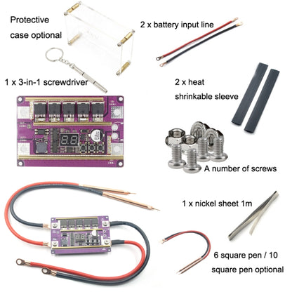 Lead-Acid Battery Version 12V Digital Display DIY Battery Spot Welding Machine Pen Control, Style:6 Square Pen With Case - Home & Garden by buy2fix | Online Shopping UK | buy2fix