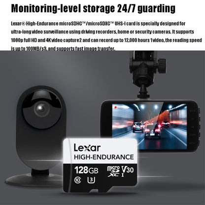 Lexar MicroSDHC 128GB High-endurance Driving Recorder Video Surveillance Camera TF Memory Card Video Card - Micro SD Card by Lexar | Online Shopping UK | buy2fix