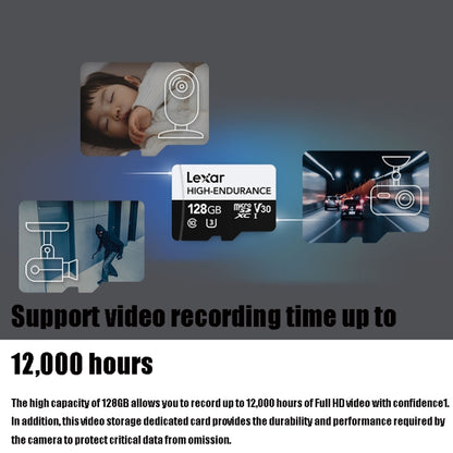 Lexar MicroSDHC 128GB High-endurance Driving Recorder Video Surveillance Camera TF Memory Card Video Card - Micro SD Card by Lexar | Online Shopping UK | buy2fix