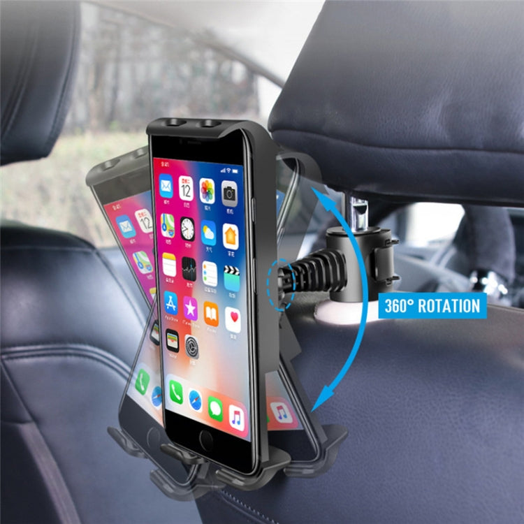 Universal Adjustable Car Tablet Stand Holder Car Seat Back Bracket For 4-11 Inch Tablet(Black) - Car Holders by buy2fix | Online Shopping UK | buy2fix