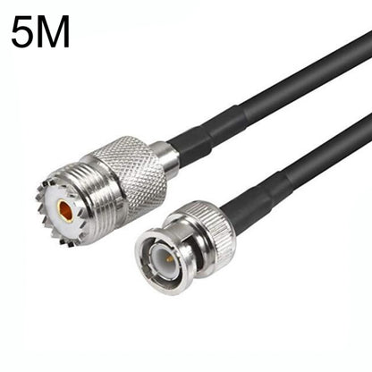 BNC Male To UHF Female RG58 Coaxial Adapter Cable, Cable Length:5m - Connectors by buy2fix | Online Shopping UK | buy2fix