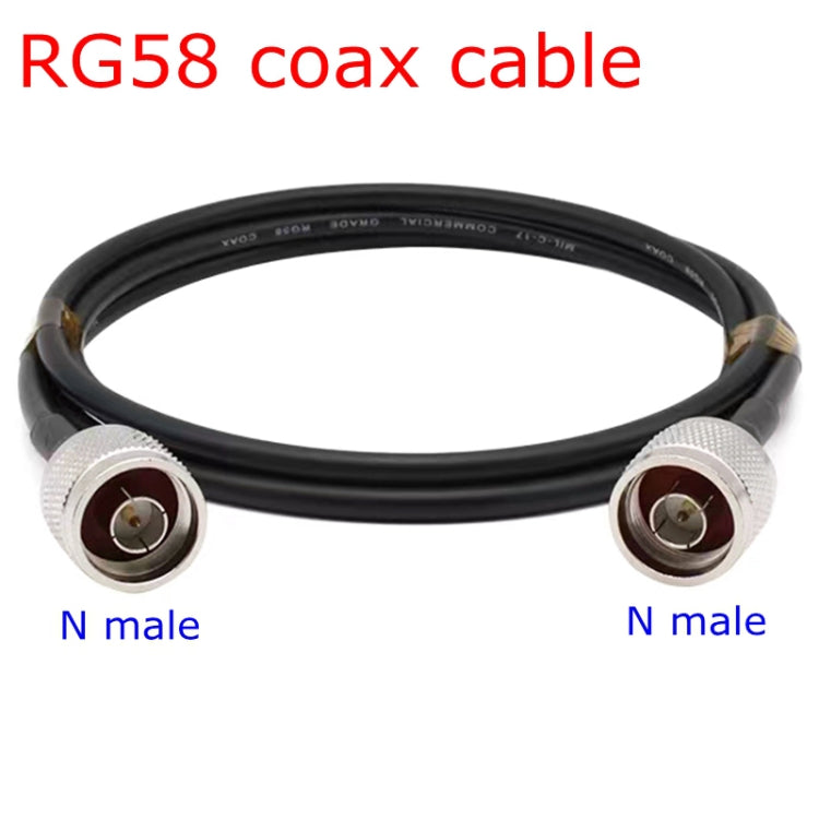 N Male To N Male RG58 Coaxial Adapter Cable, Cable Length:1.5m - Connectors by buy2fix | Online Shopping UK | buy2fix