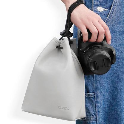 Baona Camera Bag Lens Drawstring Pouch, Size: Medium(Gray) - Camera Accessories by Baona | Online Shopping UK | buy2fix