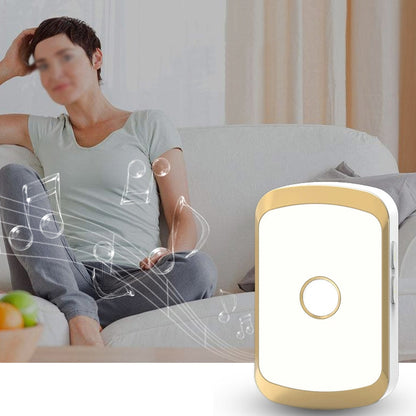 CACAZI A20 Smart Home Wireless Doorbell Digital Music Remote Control Waterproof Doorbell, Style:EU Plug(Golden) - Security by buy2fix | Online Shopping UK | buy2fix
