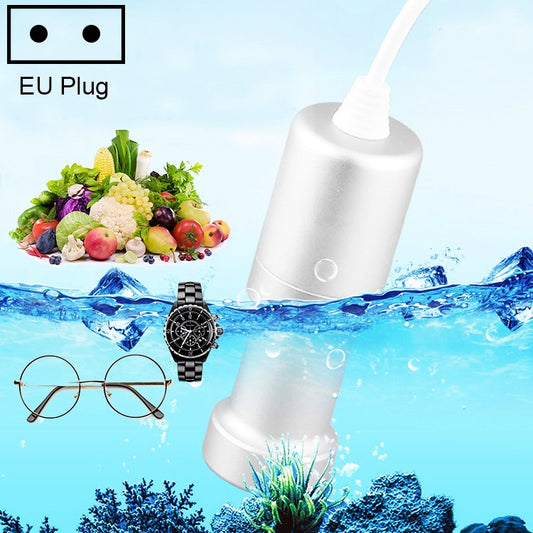 JeKen CE-9600 Household Ultrasonic Cleaner Vegetable Washing Glasses Watch Jewelry Cleaner(EU Plug) - Home & Garden by JeKen | Online Shopping UK | buy2fix