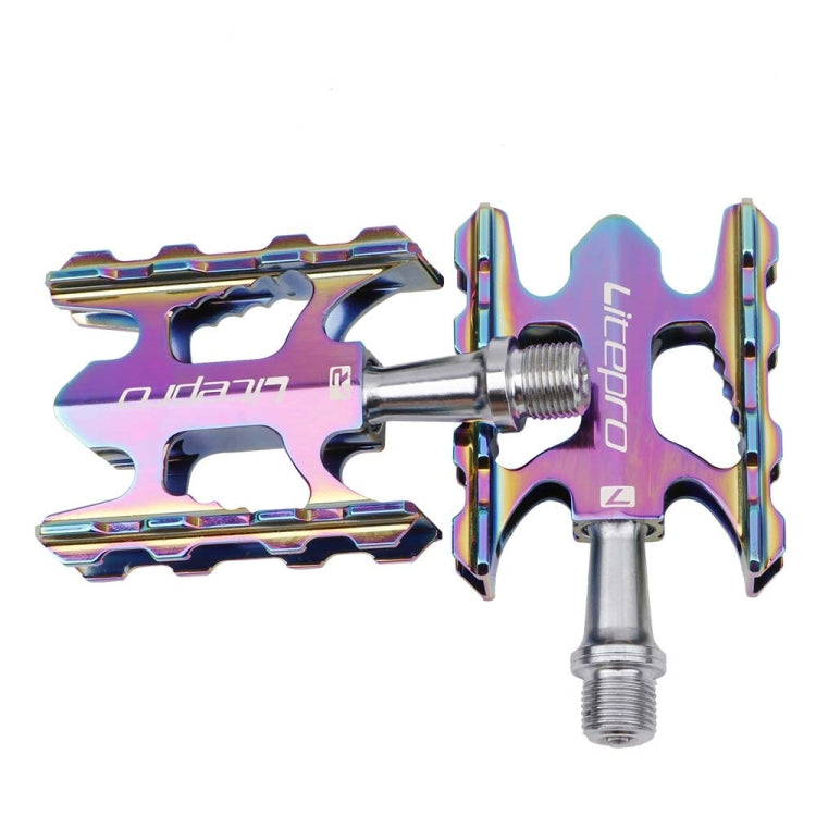 Litepro Ultralight Folding Bike Pedal K3 Bicycle Pedal, Color:Electroplating Colorful - Outdoor & Sports by Litepro | Online Shopping UK | buy2fix