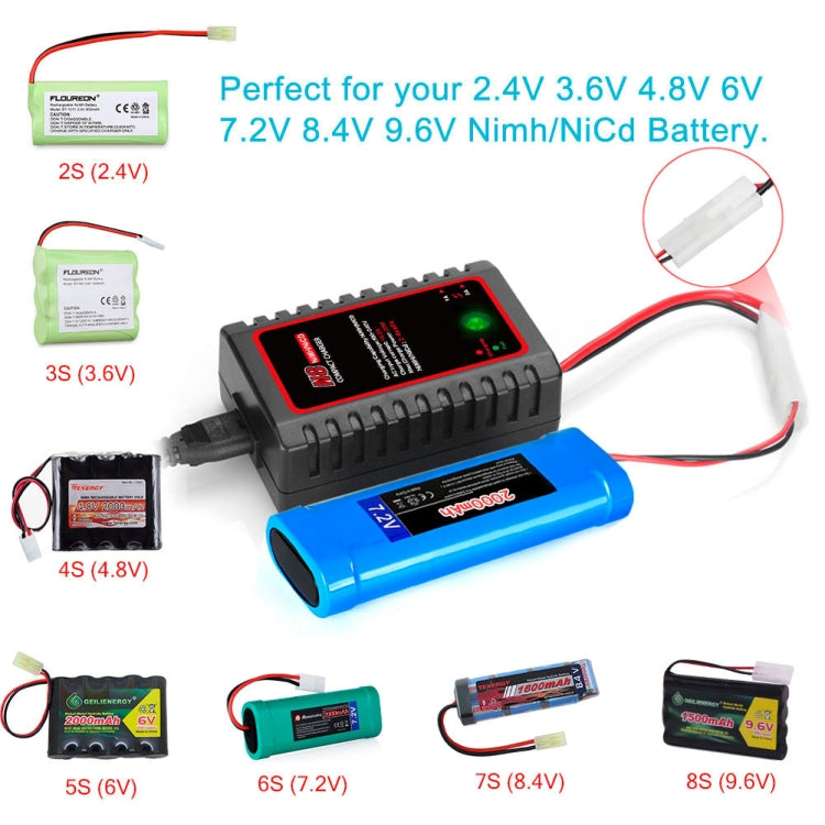 HTRC N8 Ni-MH Ni-Cr Battery Charger Smart Balance Charger, EU Plug - Toys & Hobbies by HTRC | Online Shopping UK | buy2fix