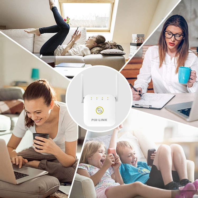 PIX-LINK WR22 300Mbps Wifi Wireless Signal Amplification Enhancement Extender, Plug Type:AU Plug(White) - Wireless Routers by PIX-LINK | Online Shopping UK | buy2fix