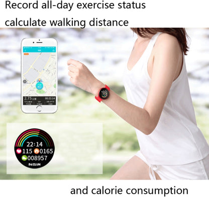 Bozlun B36 1.04 inch Color Screen Smart Bracelet, IP68 Waterproof,Support Heart Rate Monitoring/Menstrual Period Reminder/Call Reminder(Red) - Smart Wristbands by Bozlun | Online Shopping UK | buy2fix