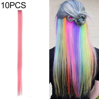 10 PCS Chemical Fiber Wig One-Step Gradient Color Single Card Wig, Stretched Length:24inches(47#) - Wigs by Alileader | Online Shopping UK | buy2fix