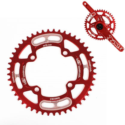 Snail Positive And Negative Tooth Discs Mountain Bike Single Disc Large Tooth Disc 104mm Bcd, Specification:44T(Red) - Guide wheels by Snail | Online Shopping UK | buy2fix