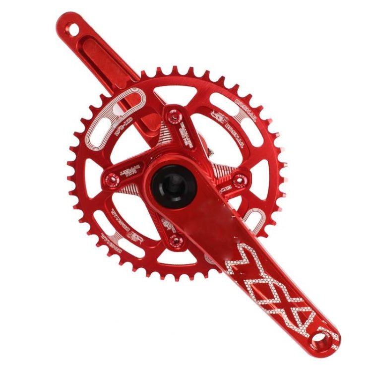 Snail Positive And Negative Tooth Discs Mountain Bike Single Disc Large Tooth Disc 104mm Bcd, Specification:44T(Red) - Guide wheels by Snail | Online Shopping UK | buy2fix