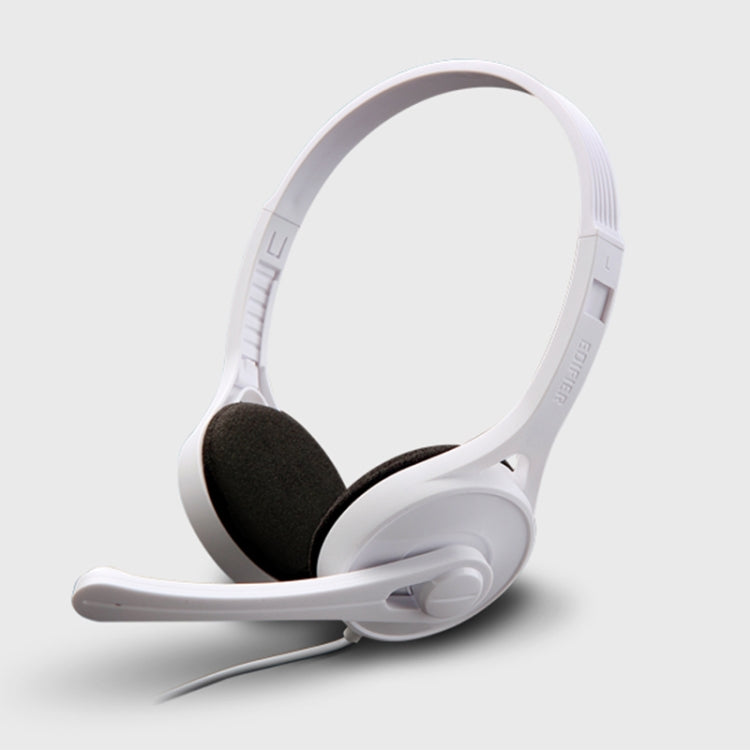 Edifier K550 3.5mm Plug Wired Wire Control Stereo Computer Game Headset with Microphone, Cable Length: 2m(Fashion White) - Multimedia Headset by Edifier | Online Shopping UK | buy2fix