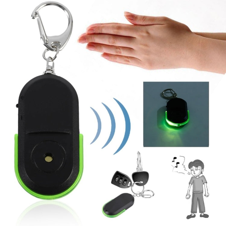 5 PCS Portable Anti-Lost Alarm Key Finder Wireless Whistle Sound LED Light Locator Finder(Green) - Security by buy2fix | Online Shopping UK | buy2fix