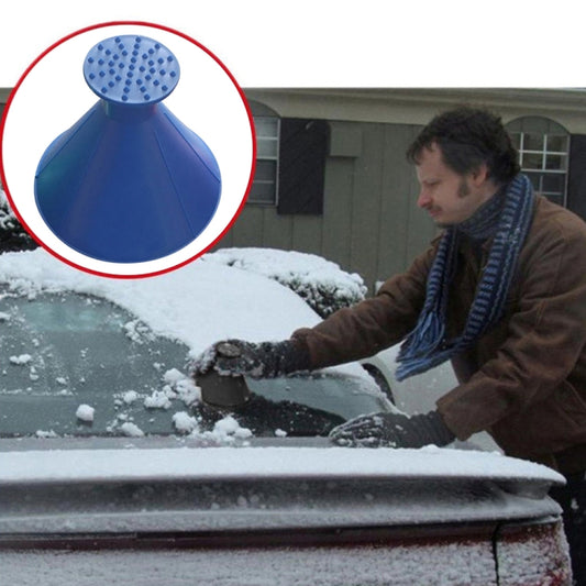 2 PCS Car Magic Window Windshield Car Ice Scraper Shaped Funnel Snow Remover Deicer Cone Deicing Tool Scraping - Ice Scraper by buy2fix | Online Shopping UK | buy2fix