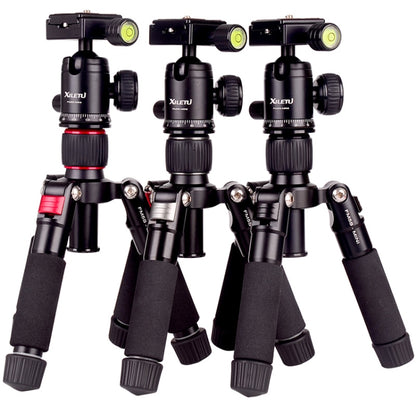 Xiletu FM5S-MINI 5-Section Folding Legs Mini Desktop Tripod Mount(Titanium) - Camera Accessories by Xiletu | Online Shopping UK | buy2fix