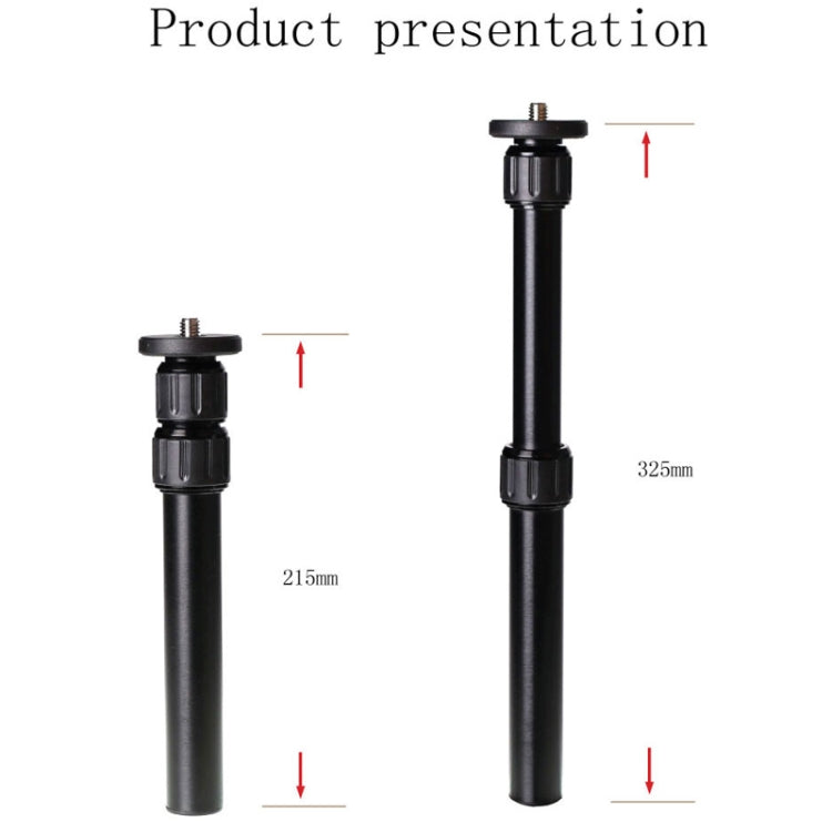 Xiletu XM263A Aluminum Metal Handheld Adjustable Tripod Mount Monopod Extension Rod - Other Accessories by Xiletu | Online Shopping UK | buy2fix