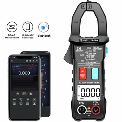 BSIDE  Bluetooth 5.0 6000 Words High Precision Smart AC Clamp Meter, Specification: ZT-5BQ+C3140 Clip - Consumer Electronics by BSIDE | Online Shopping UK | buy2fix