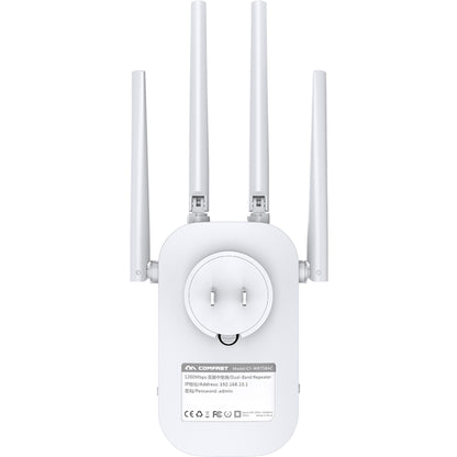 COMFAST CF-WR758AC Dual Frequency 1200Mbps Wireless Repeater 5.8G WIFI Signal Amplifier, UK Plug - Broadband Amplifiers by COMFAST | Online Shopping UK | buy2fix