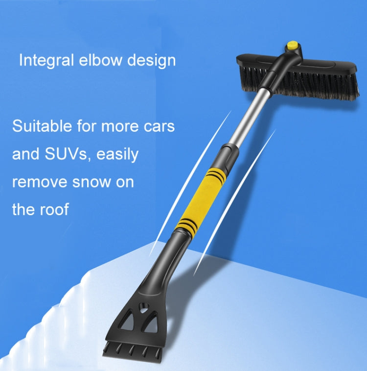 Car Snow Shovel Car Three-In-One Stretch Car Snow Brush Defrosting Scraping Snowboard(5747 Yellow) - Ice Scraper by buy2fix | Online Shopping UK | buy2fix