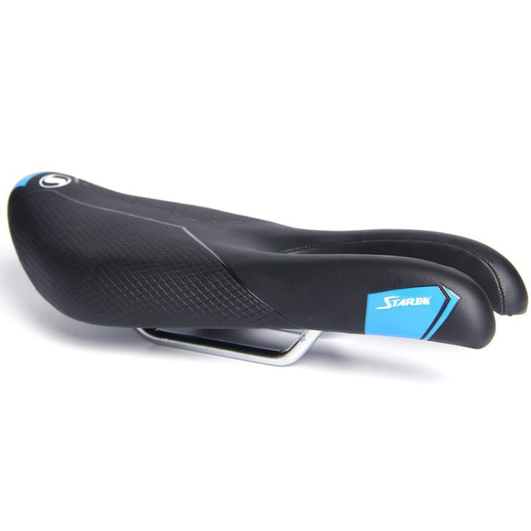 STARBK Mountain Bike Saddle Seat Cushion Road Bike Bicycle Seat(Black Blue) - Bicycle Saddle by STARBK | Online Shopping UK | buy2fix