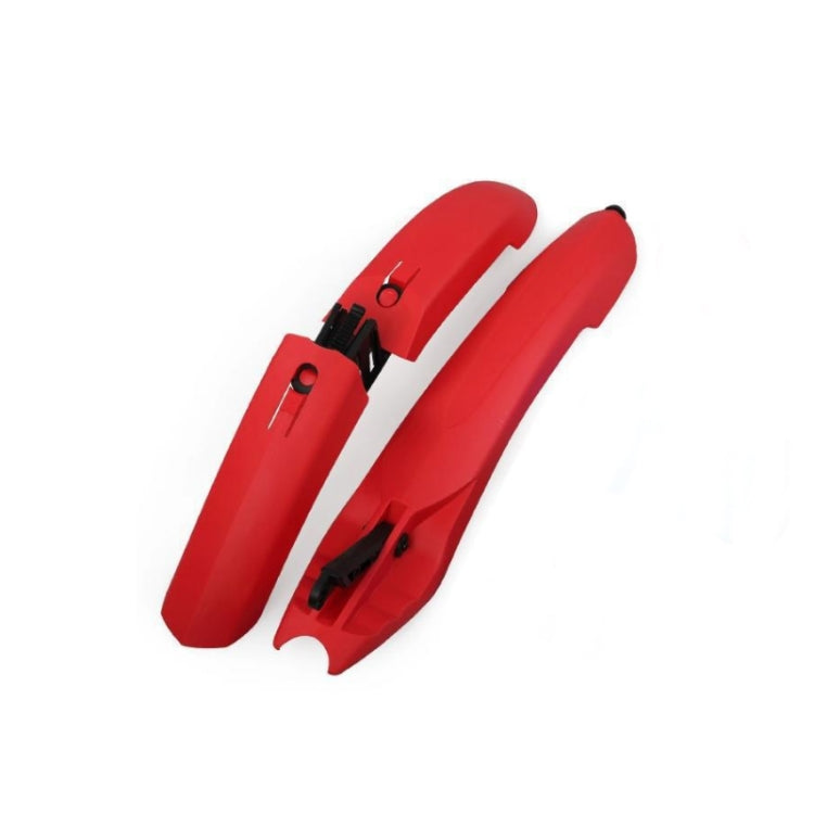 Bicycle Fender With LED Taillights Mountain Bike Fender Quick Release 26 Inch Riding Accessories(Red) - Outdoor & Sports by buy2fix | Online Shopping UK | buy2fix