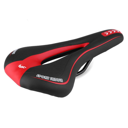 YAFEE YF-1018 Mountain Bike Saddle Bicycle Riding Saddle Bicycle Saddle(Black Red) - Outdoor & Sports by YAFEE | Online Shopping UK | buy2fix