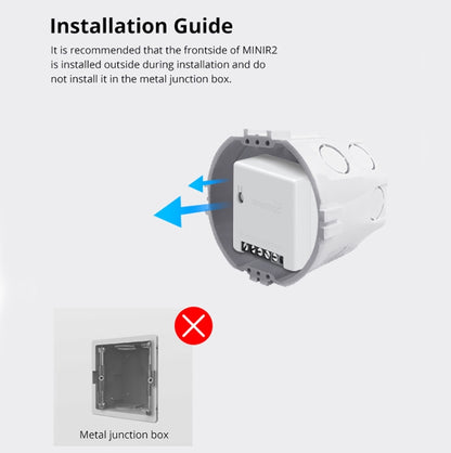 Sonoff MINIR2 Dual-Control WIFI Smart Switch DIY Small Modification Parts - Smart Switch by Sonoff | Online Shopping UK | buy2fix