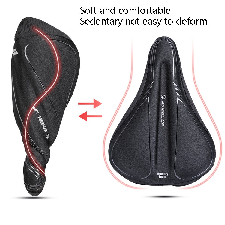 Wheel Up Bicycle Silicone Cushion Cover Mountain Bike Thickening GEL Saddle Cover Riding Equipment(Large) - Bicycle Saddle by Wheel UP | Online Shopping UK | buy2fix