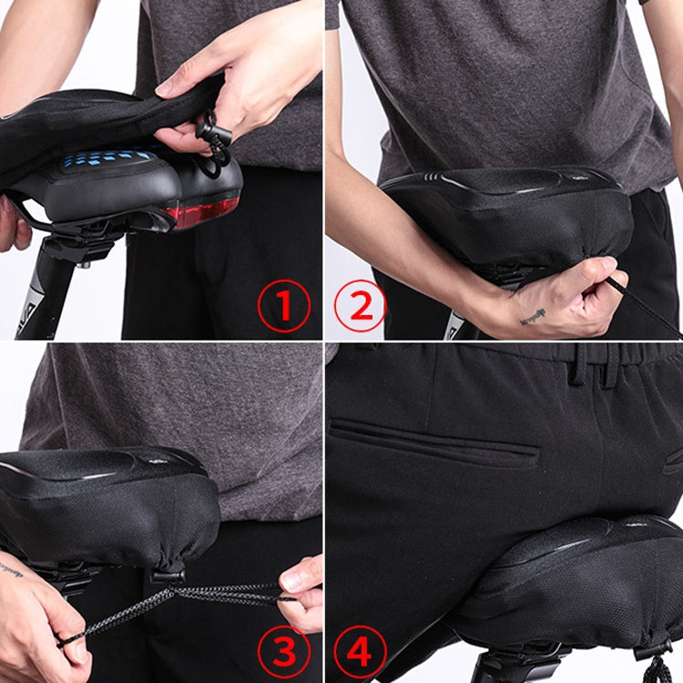 Wheel Up Bicycle Silicone Cushion Cover Mountain Bike Thickening GEL Saddle Cover Riding Equipment(Large) - Bicycle Saddle by Wheel UP | Online Shopping UK | buy2fix