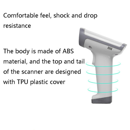 Deli 14950 One-Dimensional Two-Dimensional Scanner Supermarket Catering Scanning Gun, Model: Wired (White) - Barcode Scanner by Deli | Online Shopping UK | buy2fix