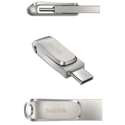 SanDisk Type-C + USB 3.1 Interface OTG High Speed Computer Phone U Disk, Colour: SDDDC4 Silver Metal Shell, Capacity: 64GB - USB Flash Drives by SanDisk | Online Shopping UK | buy2fix